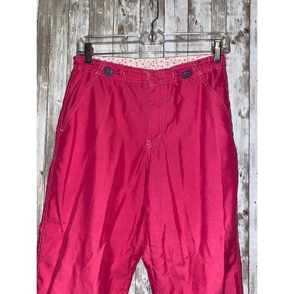 Women's Vintage Y2K GAP Hot Pink Cropped Ankle Drawstring Capris Pants Size XS - Picture 5 of 10